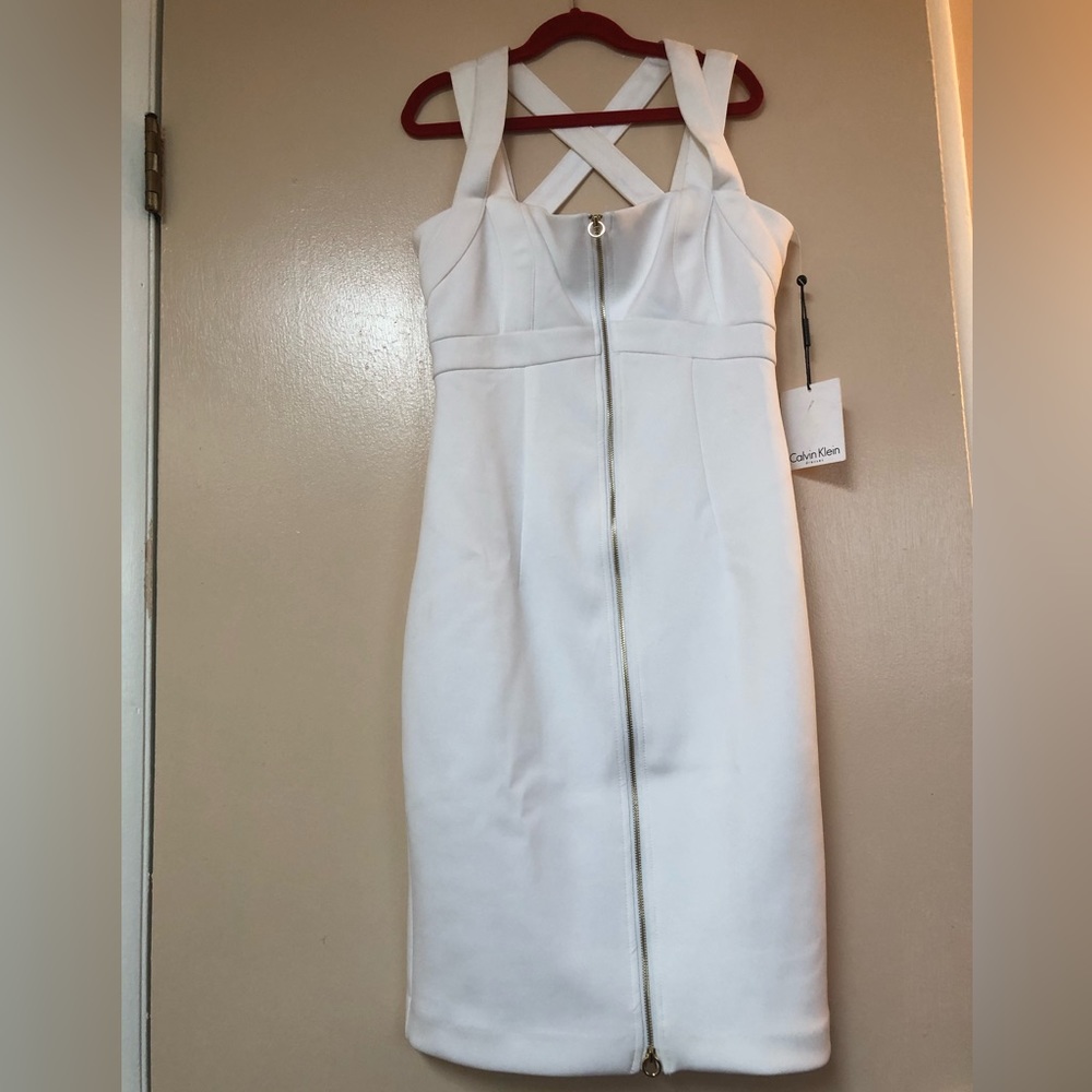 Calvin Klein Zip Front dress NWT Size 2